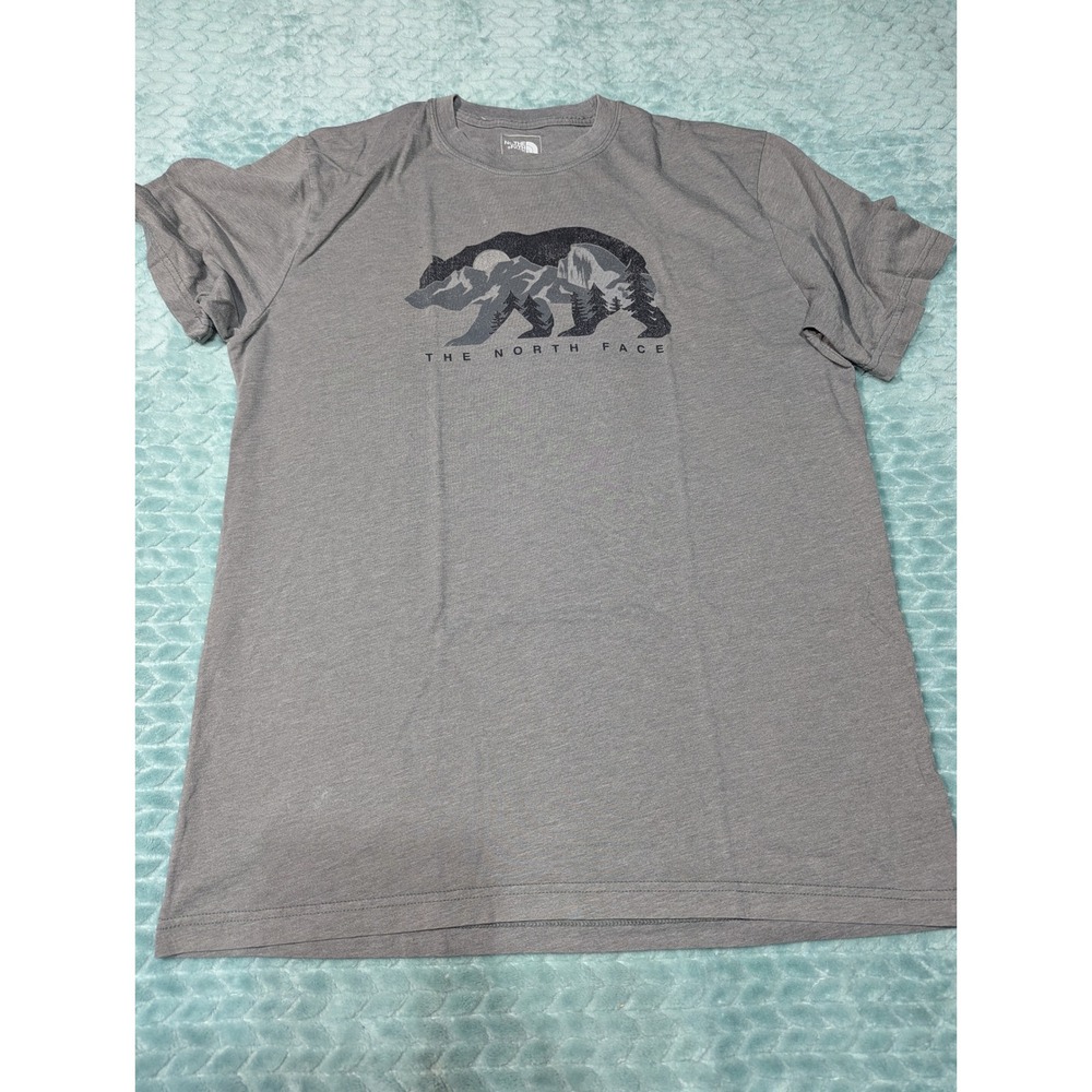 The North Face Mens Bear Mountain Graphic T-Shirt Gray‎ Short Sleeve Medium